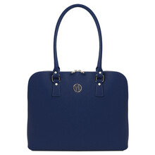 Magnolia Leather business bag for women Dark Blue