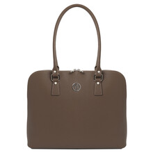 Magnolia Leather business bag for women Dark Taupe