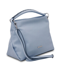 TL Bag Soft leather shoulder bag Light Blue