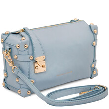 Praline Leather handbag Light Blue