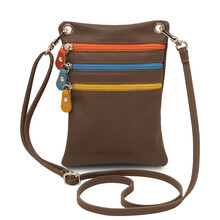 TL Bag Soft leather mini cross bag Dark Taupe