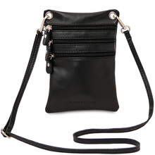 Maira Soft leather mini cross bag Black