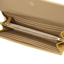 Iside Exclusive leather wallet - Large size Pastel yellow