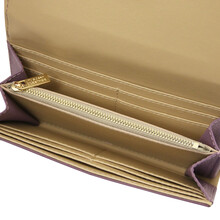 Iside Exclusive leather wallet - Large size Lilac