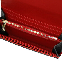 Iside Exclusive leather wallet - Large size Black