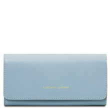Diana Exclusive leather wallet - Large size Light Blue