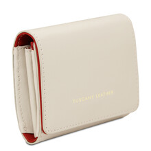 Diana Exclusive leather wallet - Small size Beige