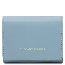 Diana Exclusive leather wallet - Small size Light Blue