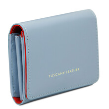 Diana Exclusive leather wallet - Small size Light Blue
