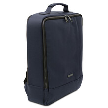 Leather Backpack Dark Blue
