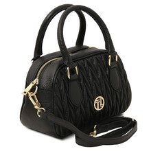 Chantilly Leather handbag Black