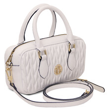 Mousse Leather handbag White