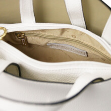 Agatha Leather handbag White