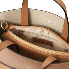 Agatha Leather handbag Caramel
