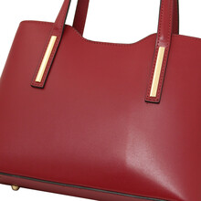 Olimpia Leather tote - Small size Red