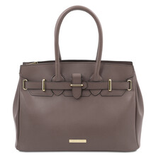 TL Bag Leather handbag Dark Taupe