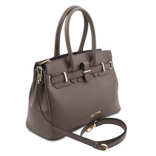 TL Bag Leather handbag Dark Taupe