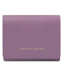 Iside Exclusive leather wallet - Small size Lilac