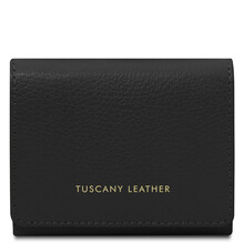 Iside Exclusive leather wallet - Small size Black