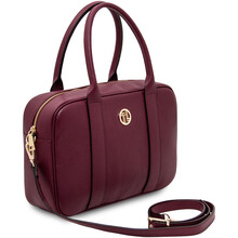 Stephany Leather handbag Dark Taupe