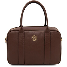 Stephany Leather handbag Coffee