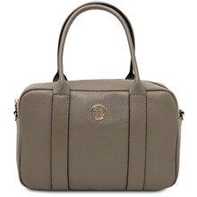 Stephany Leather handbag Dark Taupe