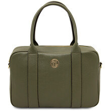 Stephany Leather handbag Forest Green