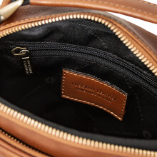 Paul Leather Crossbody Bag Natural