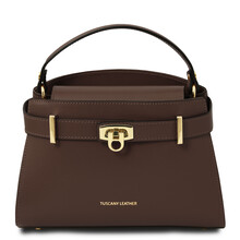 Maisy Leather tote Coffee