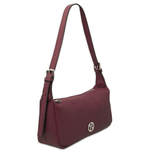 Miranda Soft leather shoulder bag Bordeaux