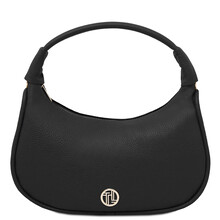 Michelle Leather hobo bag Black
