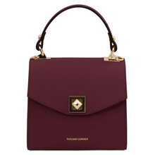TL Bag Leather handbag Bordeaux