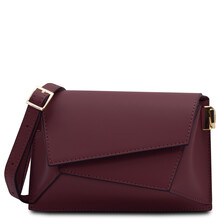 TL Bag Leather shoulder bag Bordeaux