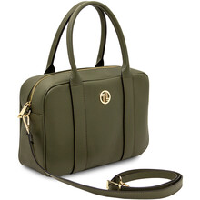 Stephany Leather handbag Forest Green