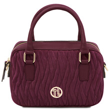 Chantilly Leather handbag Bordeaux