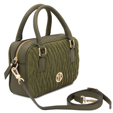 Chantilly Leather handbag Dark Taupe