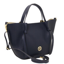 Legame Leather shopping bag Dark Blue