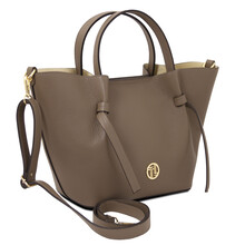 Legame Leather shopping bag Dark Taupe