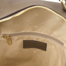 Prisma Soft leather backpack Dark Taupe