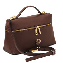Scrigno Soft leather duffle bag Coffee