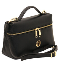 Scrigno Soft leather duffle bag Black