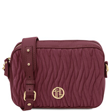 Chantilly Leather shoulder bag Bordeaux