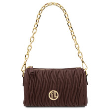 Chantilly Mini bowling leather bag Coffee
