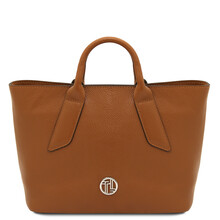 Viva Leather handbag Cognac