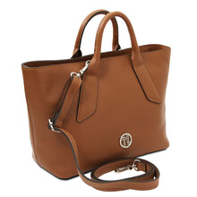 Viva Leather handbag Cognac