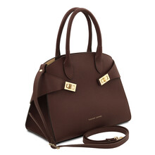 Coccola Leather handbag Coffee