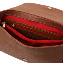 Sella Leather shoulder bag Cognac