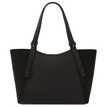 Libra Leather shoulder bag Black