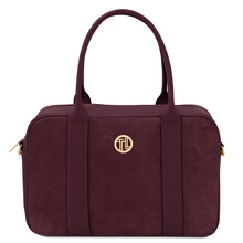 Stephany Leather handbag Bordeaux