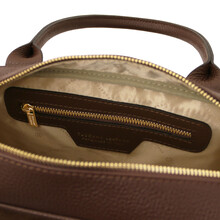 Stephany Leather handbag Coffee